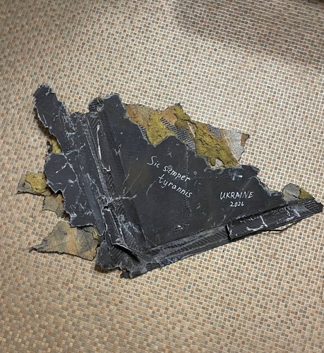 Ukraine War Relic Shahed 136 Kamikaze Drone Piece Authentic Military Artifact
