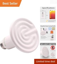 10,000-Hour 60W Infrared Heat Lamp - Perfect for Reptiles  Chicken Coops