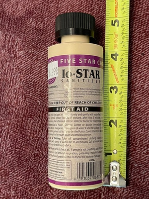 #ad Five Star Chemical Io STAR Sanitizer 4 ounce for Beer or Wine Making $5.49