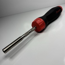Snap On Tool SGDMRC4A Soft Grip Ratcheting Screwdriver Red & Black USA MINT 2004