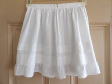 Antique Childs Vintage Victorian Petticoat Slip 24" Waist 15" Long 72" Full