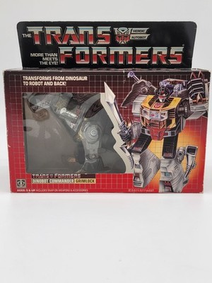 Grimlock MIB 100% Complete Vintage 1985 G1 Transformers Hasbro Unused Tight 