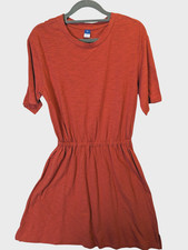Old Navy Women’s XS Elastic Waist Mini T Shirt Soft Orange Dress Casual Cotton