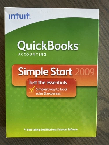Intuit QuickBooks Accounting Software Simple Start 2009 with Serial License