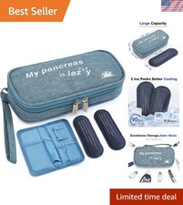Compact Insulin Cooler Case - Lightweight, Stylish Safe Up to 100 F for Travel