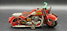 Rare Mitsuhashi Arrow 6944 Tin Wind-up Motorcycle Toy Made In Japan