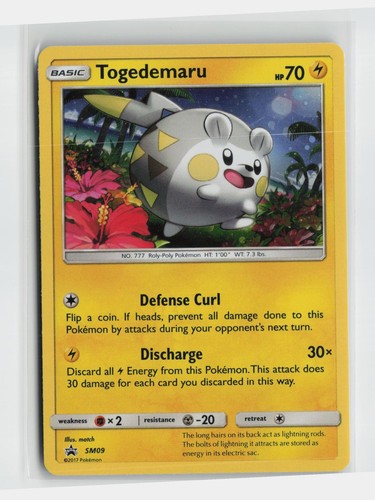 Togedemaru - SM09 Holo Promo Sun & Moon Promo Pokemon Near Mint