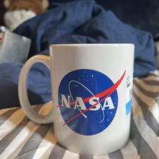NASA Coffee Cup / Mug 14 Oz Blue Interior