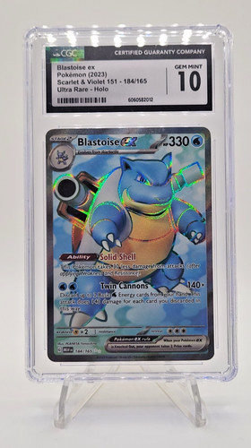 Blastoise ex graded CGC 10 for sale on eBay