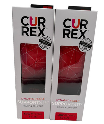 NEW! Currex SupportSTP Insoles Low Profile Size S & XL