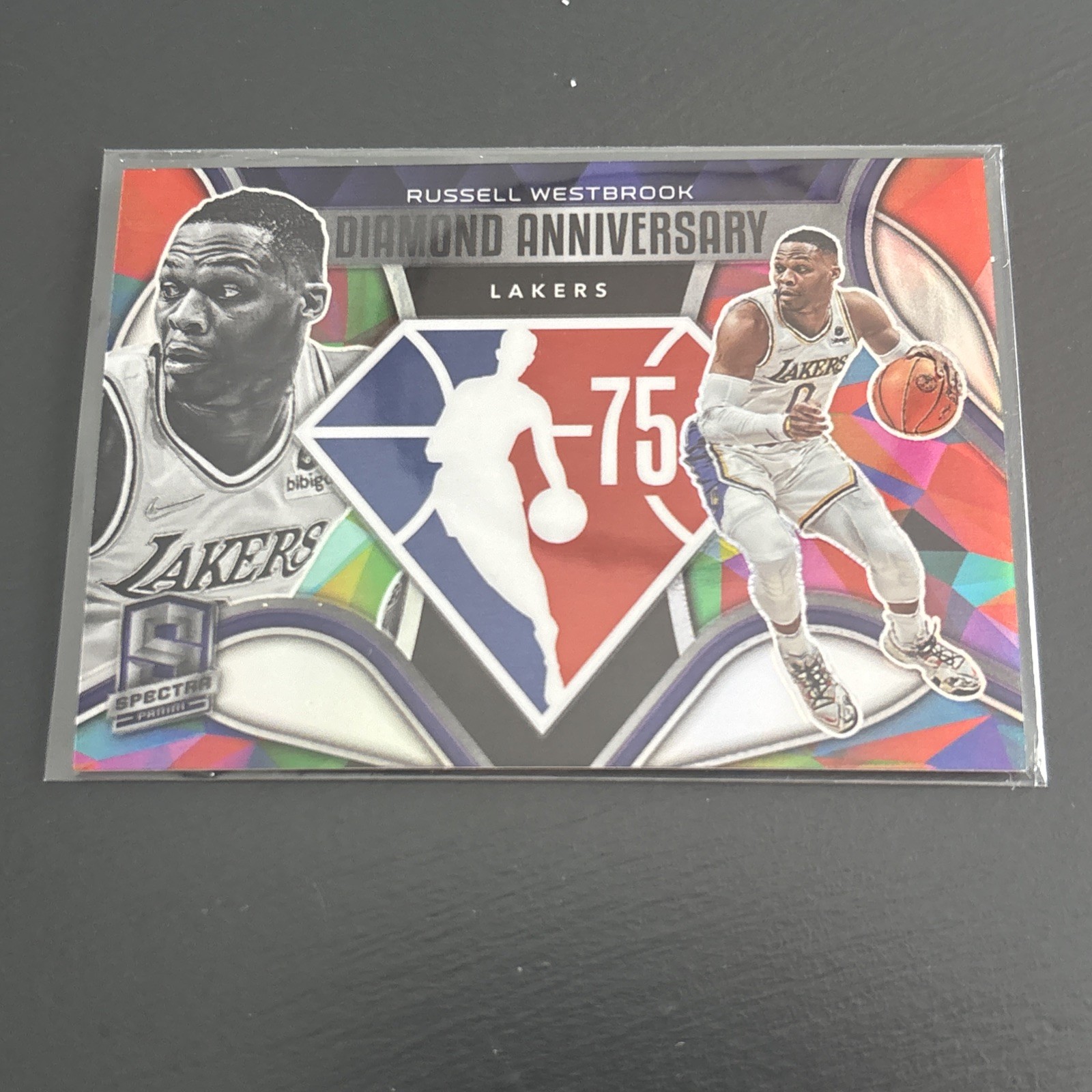 2021-22 Panini Spectra Russell Westbrook Diamond Anniversary #48 Lakers