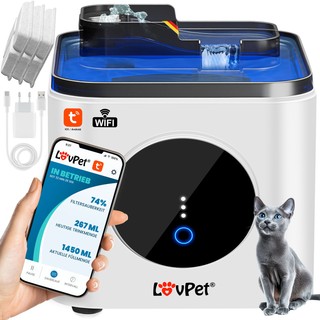 RETOURE Trinkbrunnen für Katzen 3 5L Katzenbrunnen mit APP/Sensor Wasserbrunnen