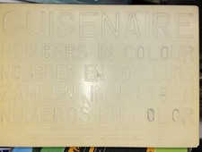 Vintage Cuisenaire Numbers In Colour Counting Rods Wooden