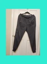 Dickies Womens Dynamix 6-Pocket Tapered Leg Jogger Scrub Pants BL1 Black Size S