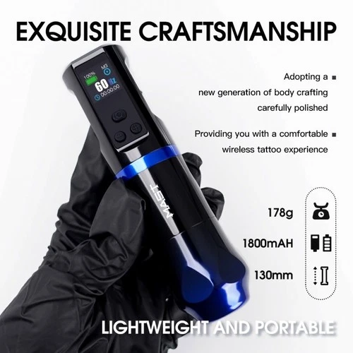 Dragonhawk Wireless Tattoo Pen Machine with Adjustable Frequency Mast Hertz image 3