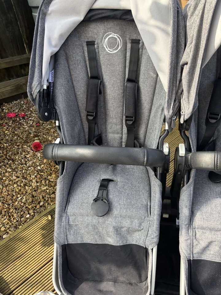 Bugaboo Donkey3 Bundle Grey melange Pushchairs Double Seat Stroller - Image 3 of 4