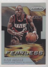 2019-20 Panini Prizm Fearless Silver Prizm Clyde Drexler #16 HOF h3e