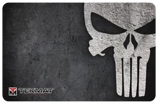 TekMat TEKR42PUNISHER Punisher Door Mat Black/Gray Rubber 42" Long Skull
