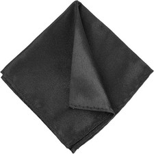 Men's Pocket Square Satin Pocket Square for Men Solid Color Handkerchief Suit Po