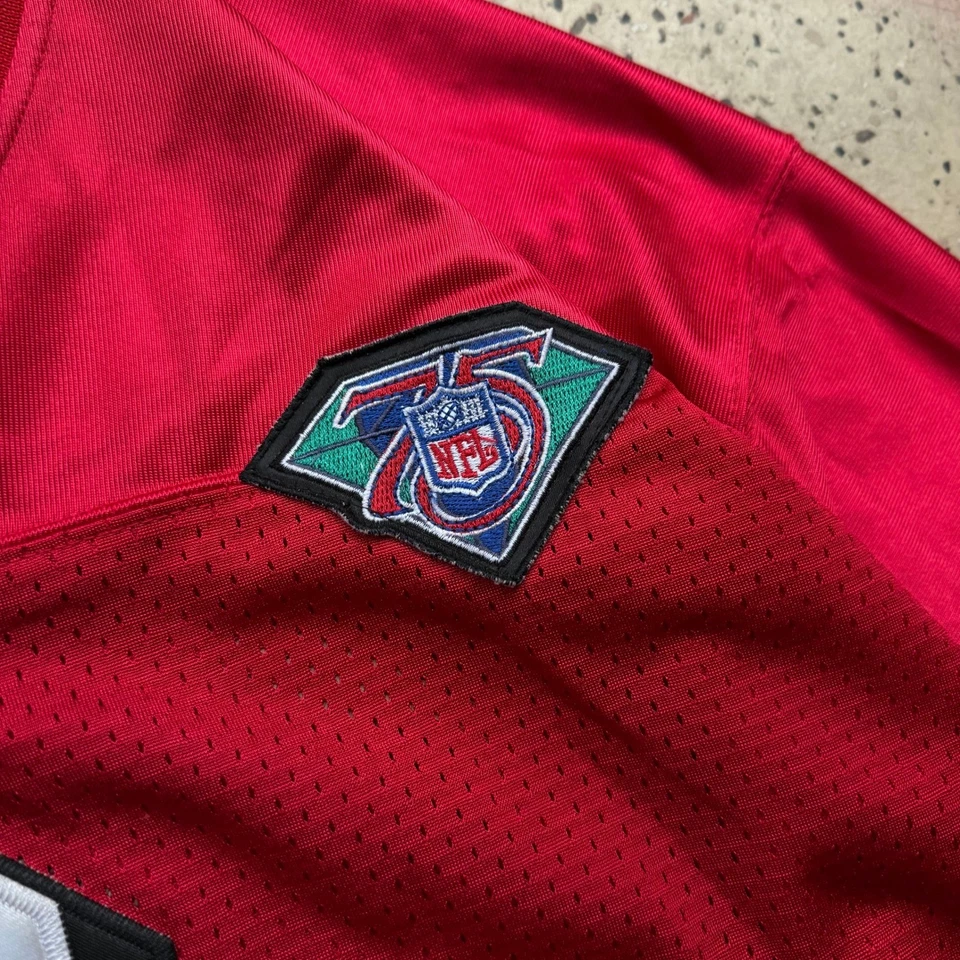 复古 Mitchell & Ness Steve Young 49ers NFL 球衣 #8 足球回归 — 第 3/4 张图片