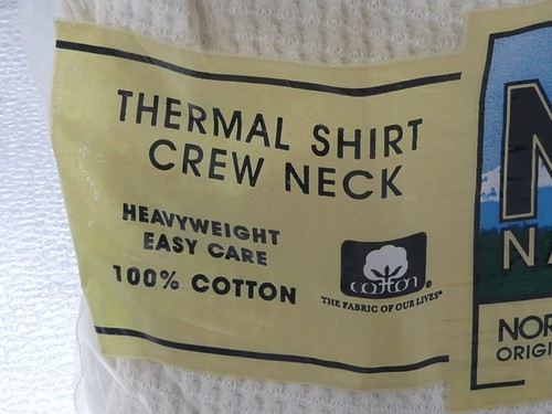 Northwest Territory Big Man NWT Naturals XXXL 3X Long Sleeve White Thermal Shirt - Picture 9 of 16