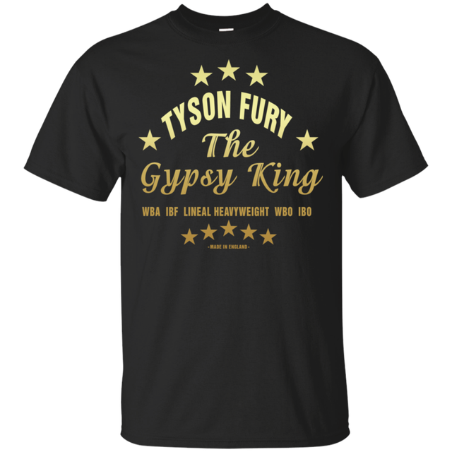 Tyson Fury Fight Champion Tshirt WBA IBF WBO Ring Black Short Tee Gift
