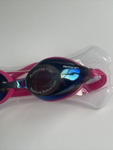Occhiali ottici antiappannamento Sporti Swimming S2 lenti fumo cornice metallica fascia rosa - Foto 5 di 10