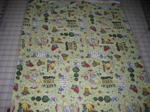 3 Yds Panel Mary Engelbreit Bloom Home Sweet Home Quilting Fabric Retired VIP - Picture 6 of 20