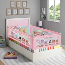 63" Bed Rail for Kids Baby Extra Long Hide Away Safety Security Protector Guard
