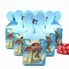 12 Pcs Set, moana goody/Candy Boxes Kids Birthday Party Supplies