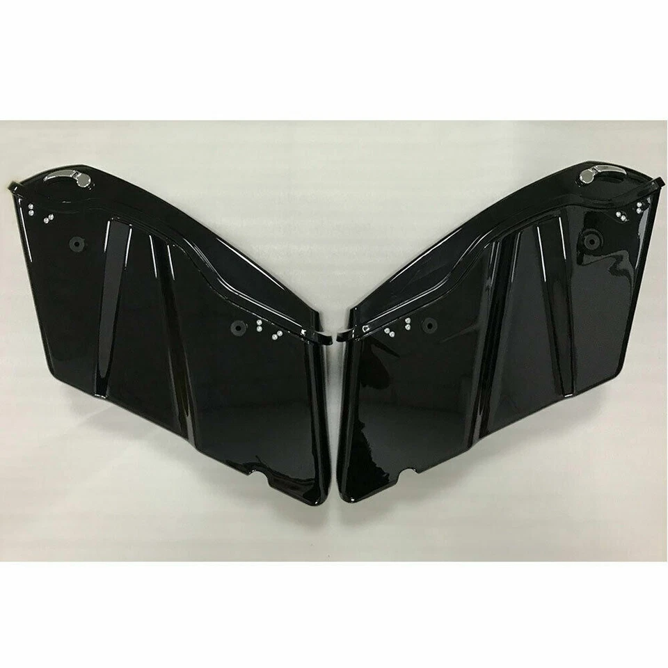 Black Hard Saddle Bags Saddlebags For Harley Touring Road Street Glide 2014-2024 - Imagem 3 de 4