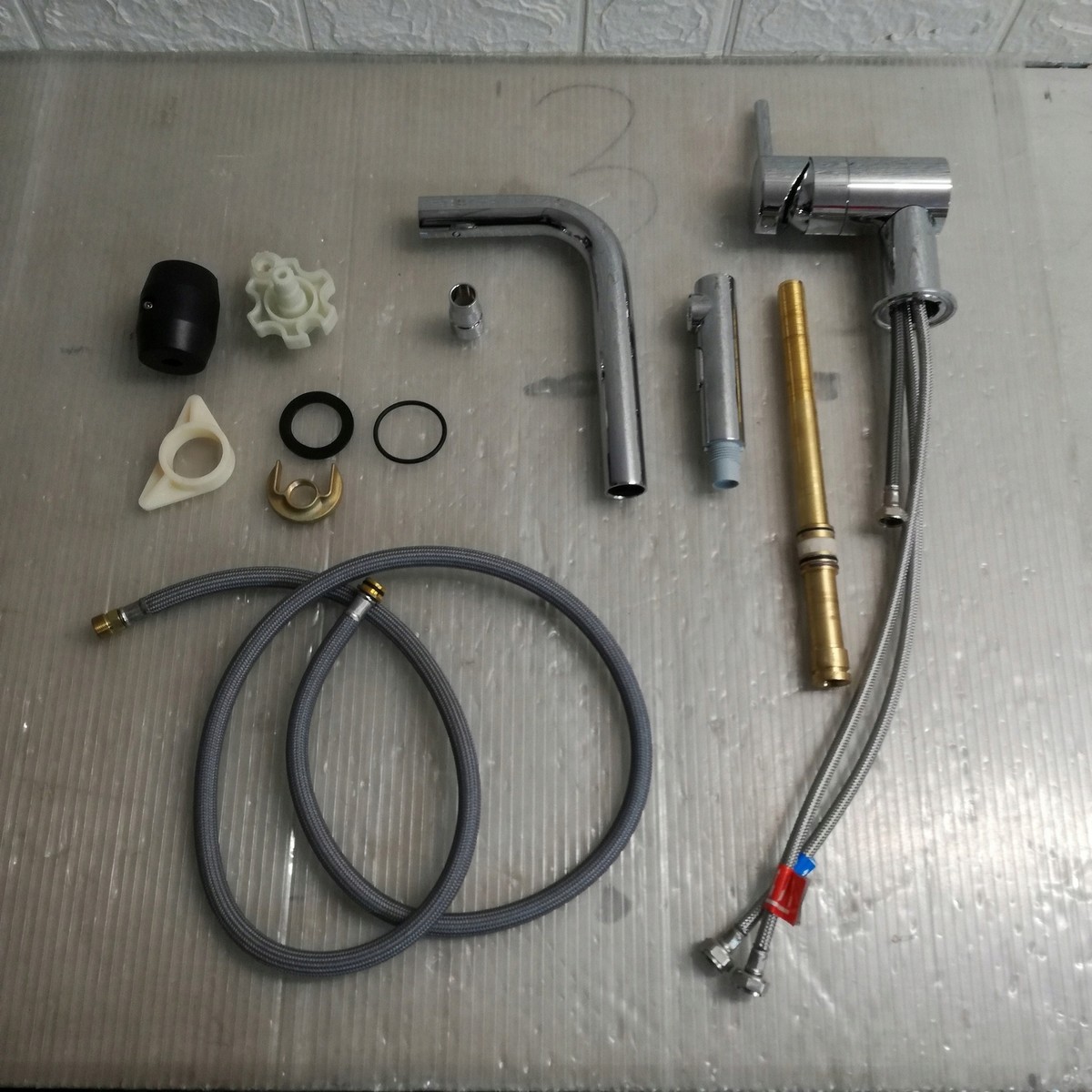 F18 Grohe Küchenarmatur Minta L-Auslauf ausziehbare Spülbrause  