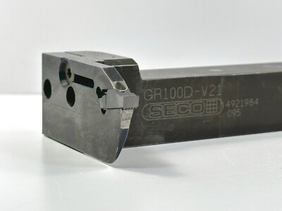 SECO GR100D-V21 | Indexable Lathe Holder | 1'' Shank USED 1pc - See Pics of Blade
