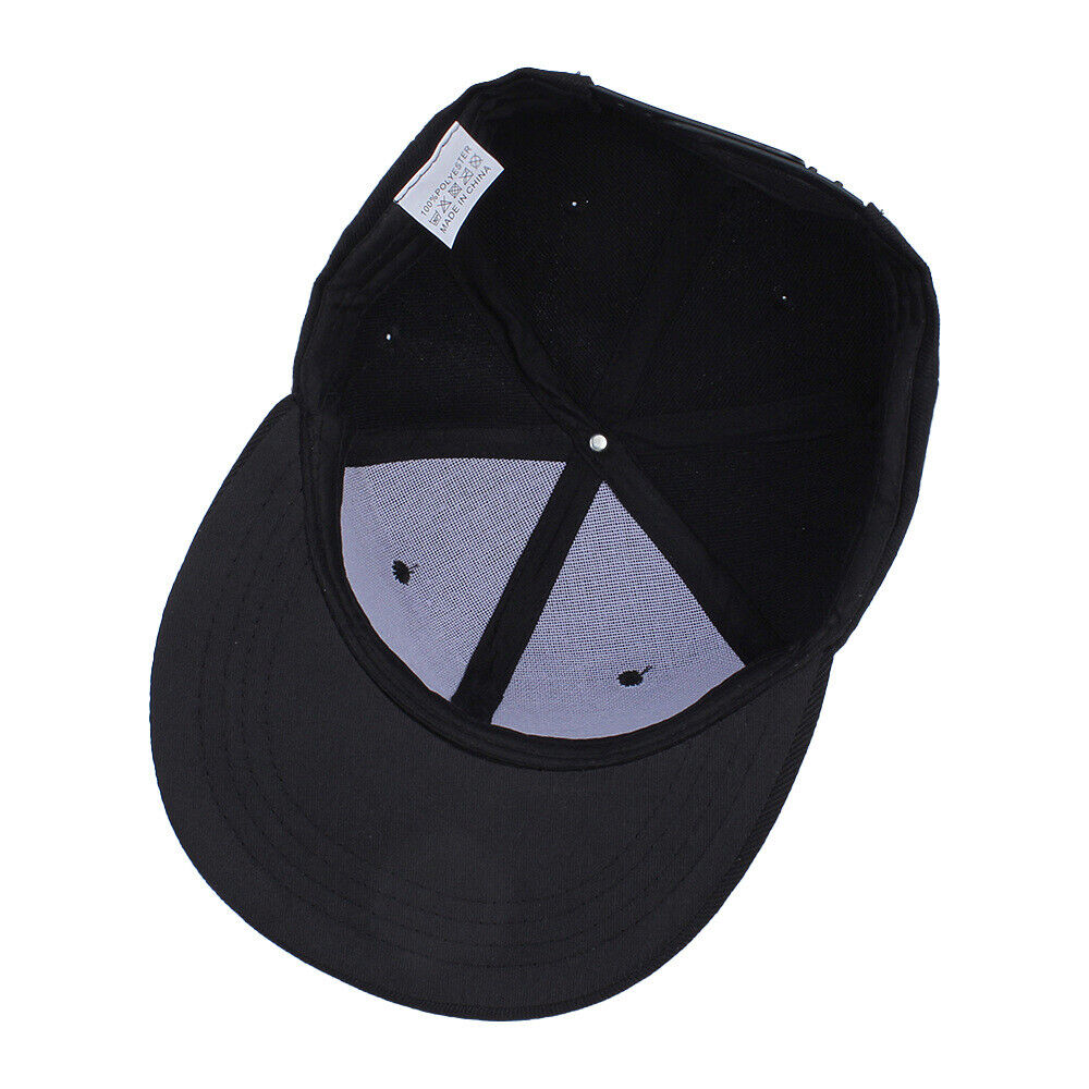 Snapback Hat Cotton Solid Flat Bill Casual Style Baseball Cap Trucker Visor New