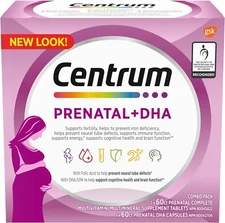 Centrum Prenatal Multivitamins/Minerals with Folic Acid and DHA pack