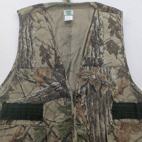 Ozark Trail Hunting Vest Mens XL Camo Zip Front Multi Pocket Game Bag Outdoor - Picture 2 of 11