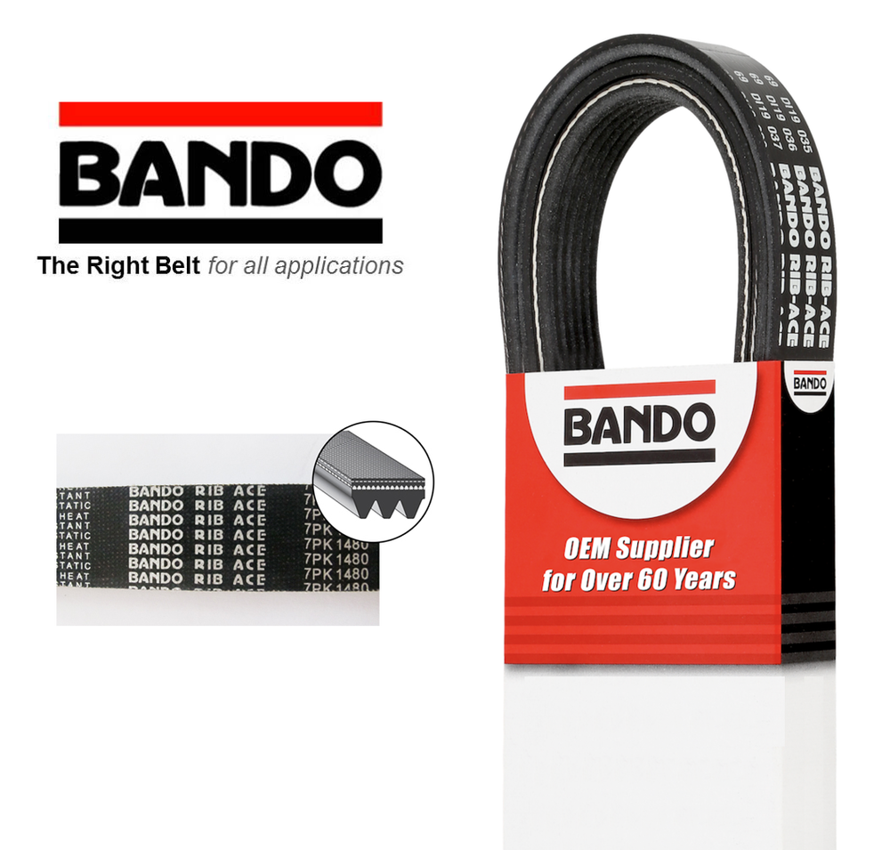 Bando Serpentine Drive Belt Replacement for Honda CRV 2007-2009 38920-RBB-E03  