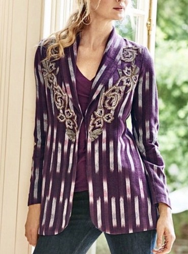Soft Surroundings Topkapi Beaded Jacket 
