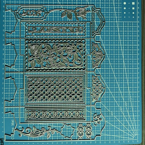 Screen Metal Taglio Fustelle Scrapbooking Carta Card Album Goffratura Stencil - Foto 2 di 5