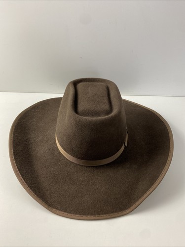 NWT Resistol Dark Brown 100% Wool Self 
