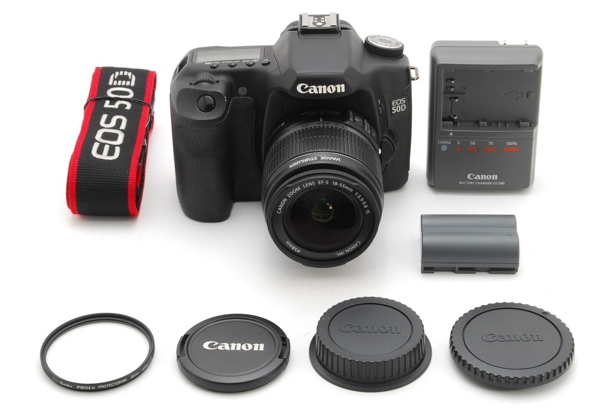 Canon EOS 50D 15.1 MP デジタル一眼レフカメラキット (ブラック Canon EOS 50D 15.1 MP デジタル一眼レフカメラキット (ブラック