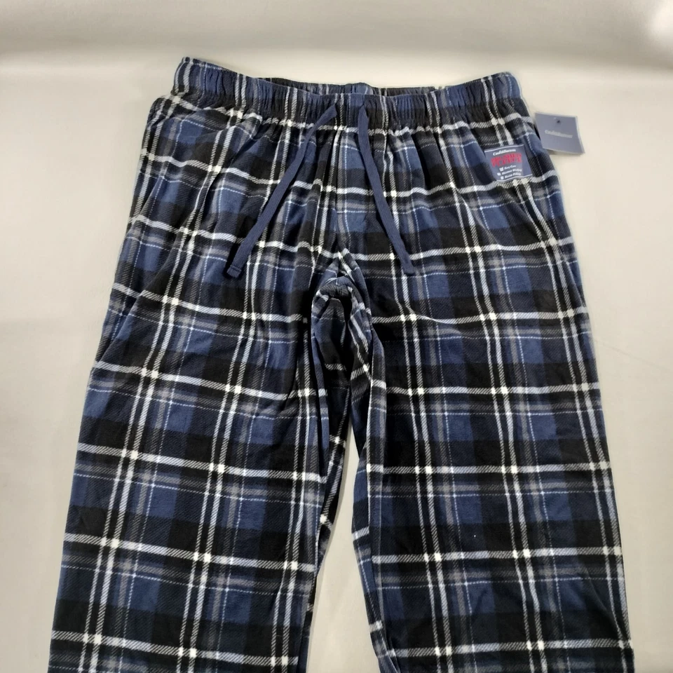 NWT Croft&Barrow 蓝色格子抓绒运动裤男士尺码 2XB — 第 4/4 张图片