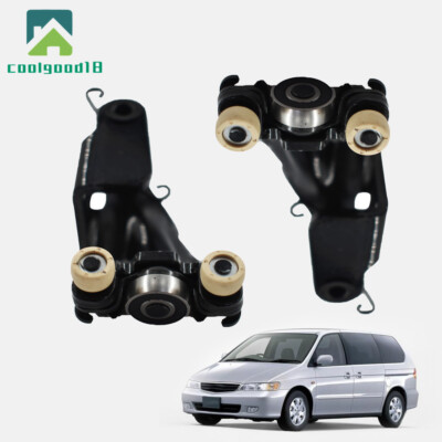 For Honda Odyssey 2005-10 Pair Left & Right Center Mount Sliding Door Rollers