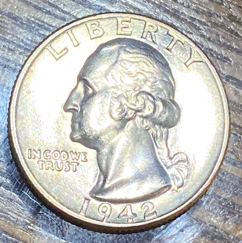 1942 Washington Quarter Nice Original Gem White BU CHRC