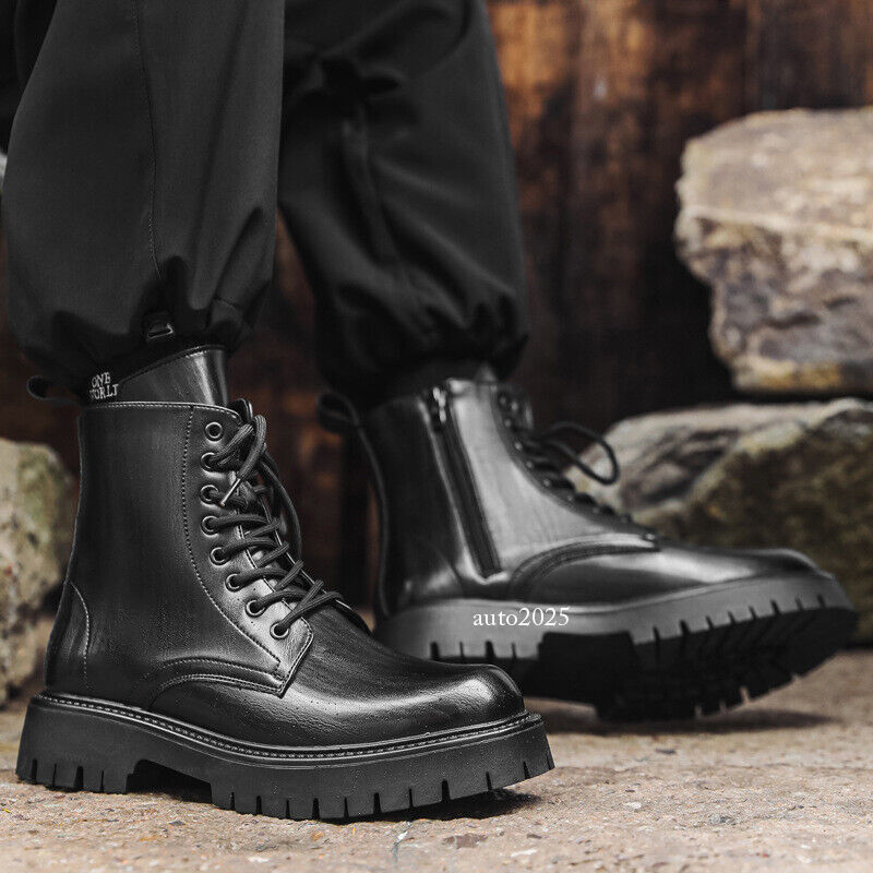 【激レア】GLADIATOR 14EYE BOOTS 英国製 GLADIATOR HI-TOP 14 EYELET BOOTS, BLACK, SIZE 6UK, STEEL TOE