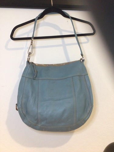 PRADA Blue Vitello Daino One Shoulder Tote Bag Large Hobo - Picture 3 of 16