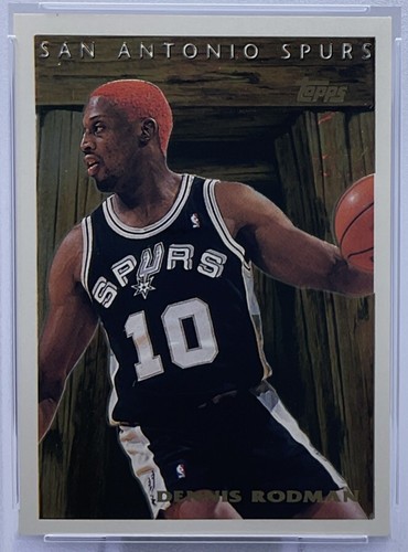 Dennis Rodman PSA 9 -1995 Topps ‘Pan For Gold’-Spurs, Bulls, Pistons- “The Worm” - Picture 5 of 8