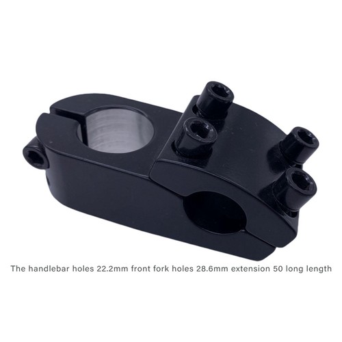 Bike MTB Mountain Durable Road Handlebar Short Stem Handlebar Diameter 22.2mm - Picture 3 of 9