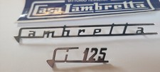 CASA LAMBRETTA LI 125 SCRIPT SET EMBLEM FOR LEGSHIELD