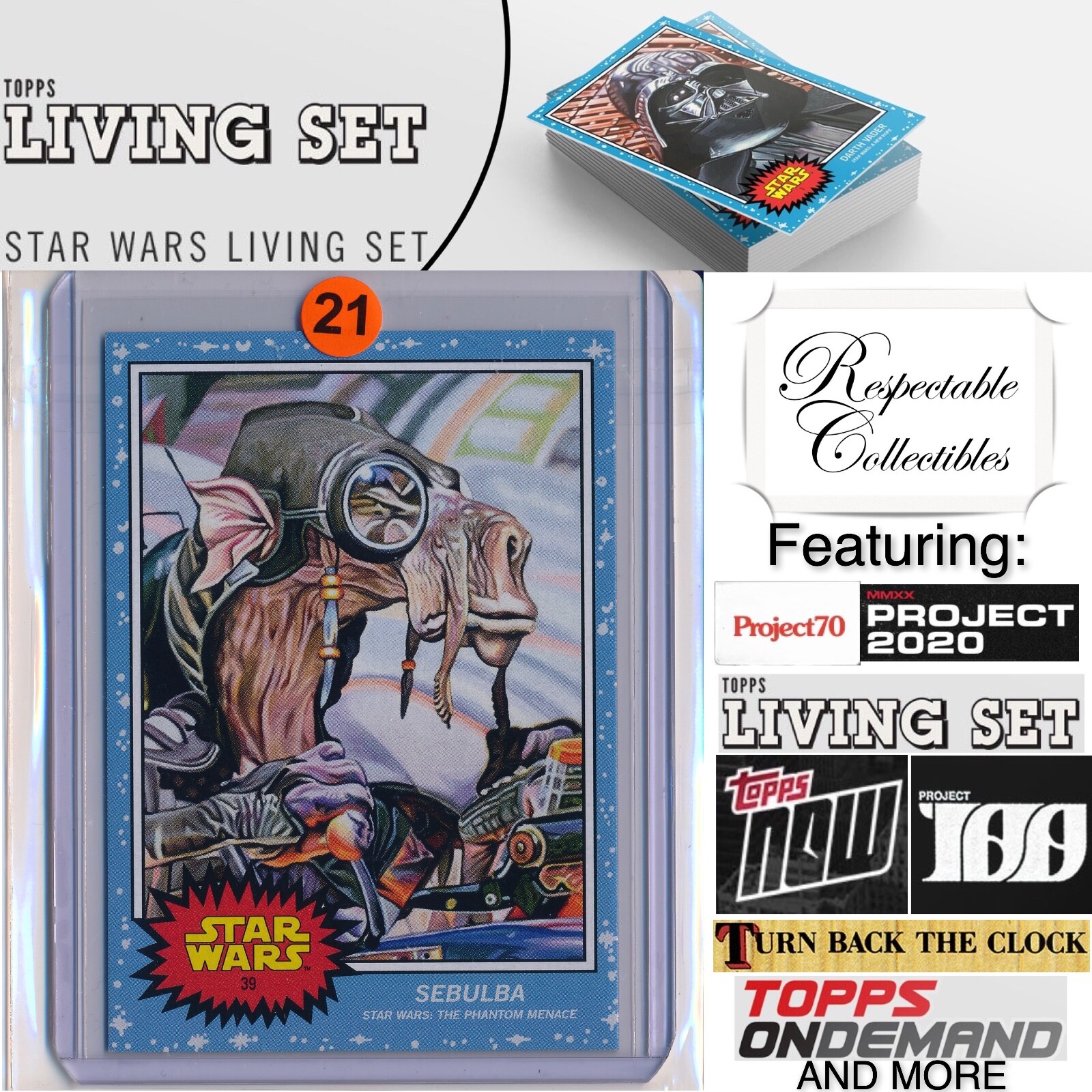 2019 Topps Star Wars Living Set Card #39 Sebulba - Episode I: The Phantom Menace